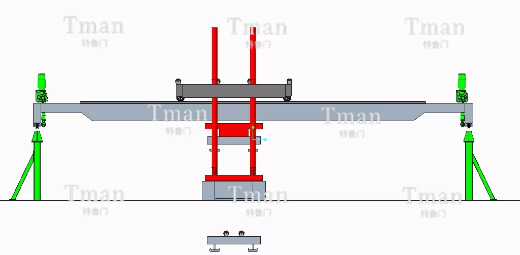 桁架机械手之轨枕搬运机械手结构图03