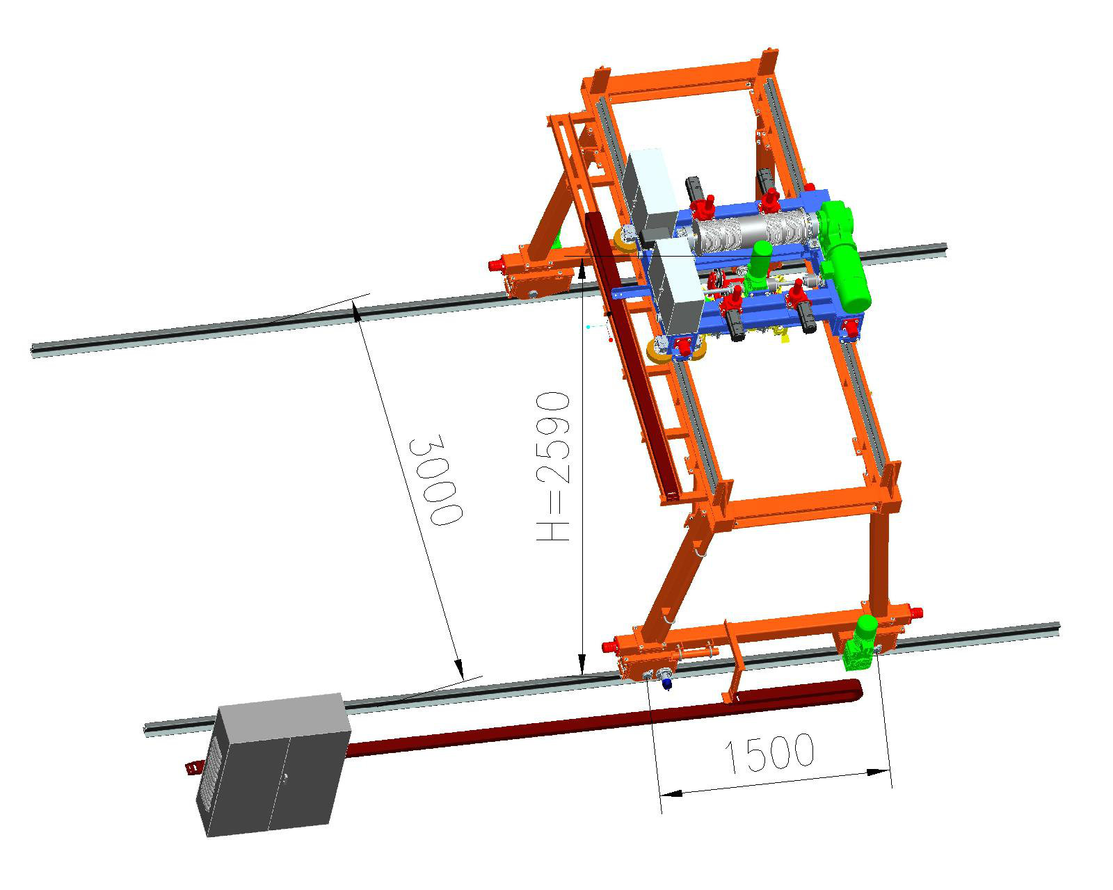 集装箱龙门起重机2_副本 龙门式机械手