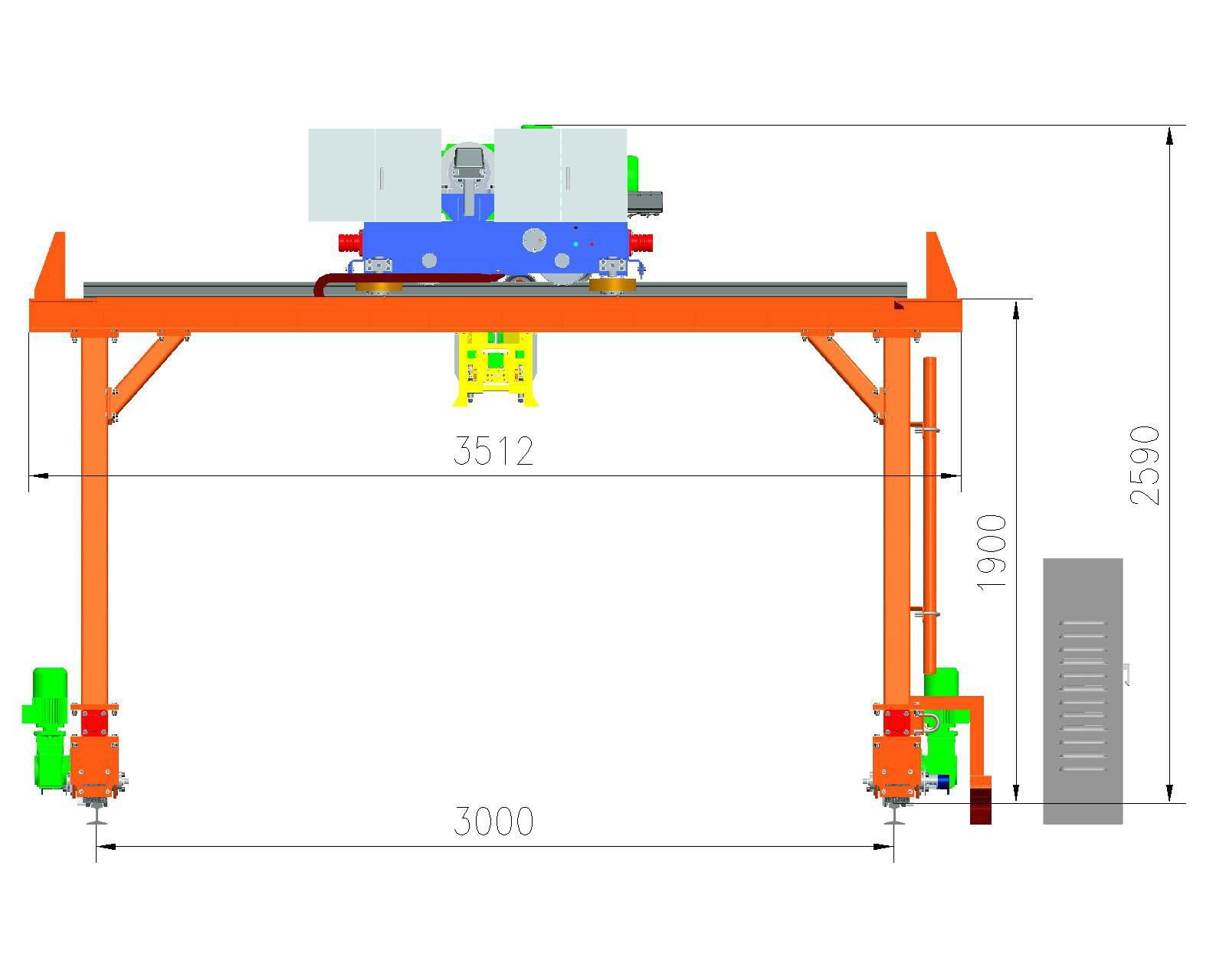 集装箱龙门起重机_副本 龙门式机械手