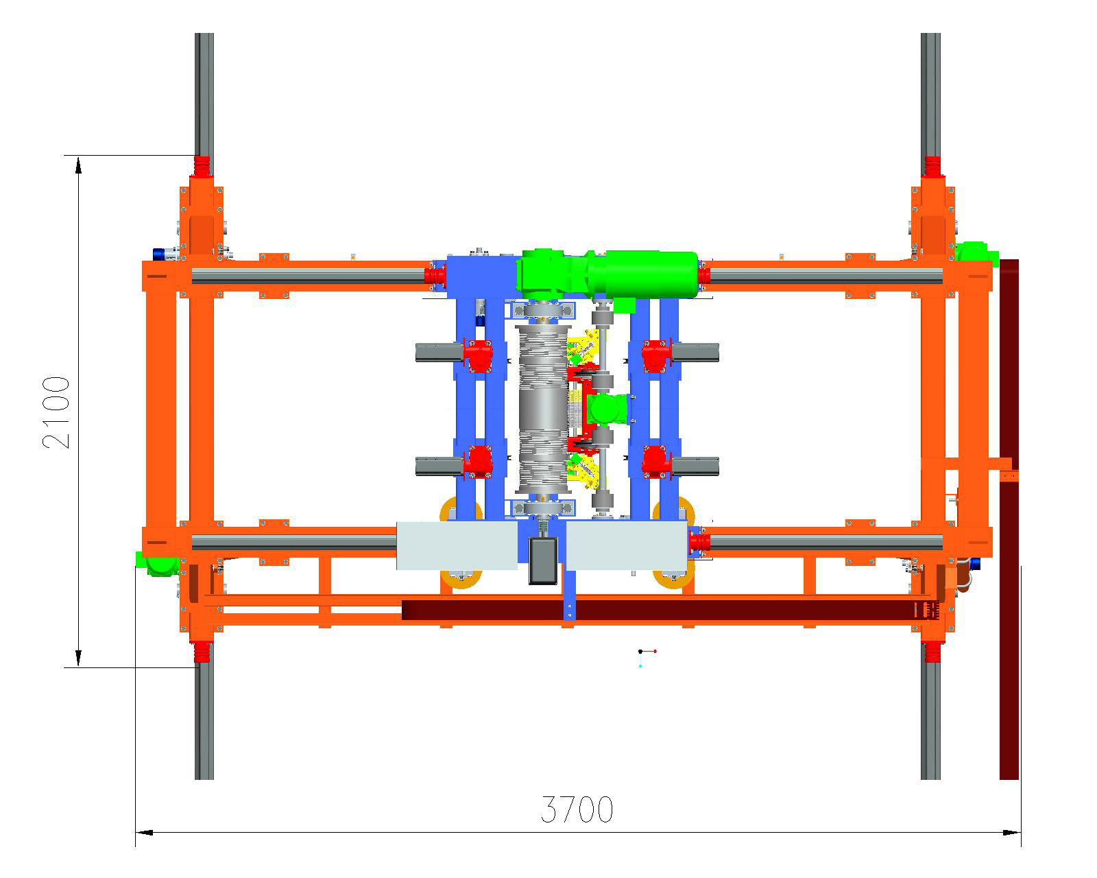 集装箱龙门起重机-俯视图_副本 龙门式机械手