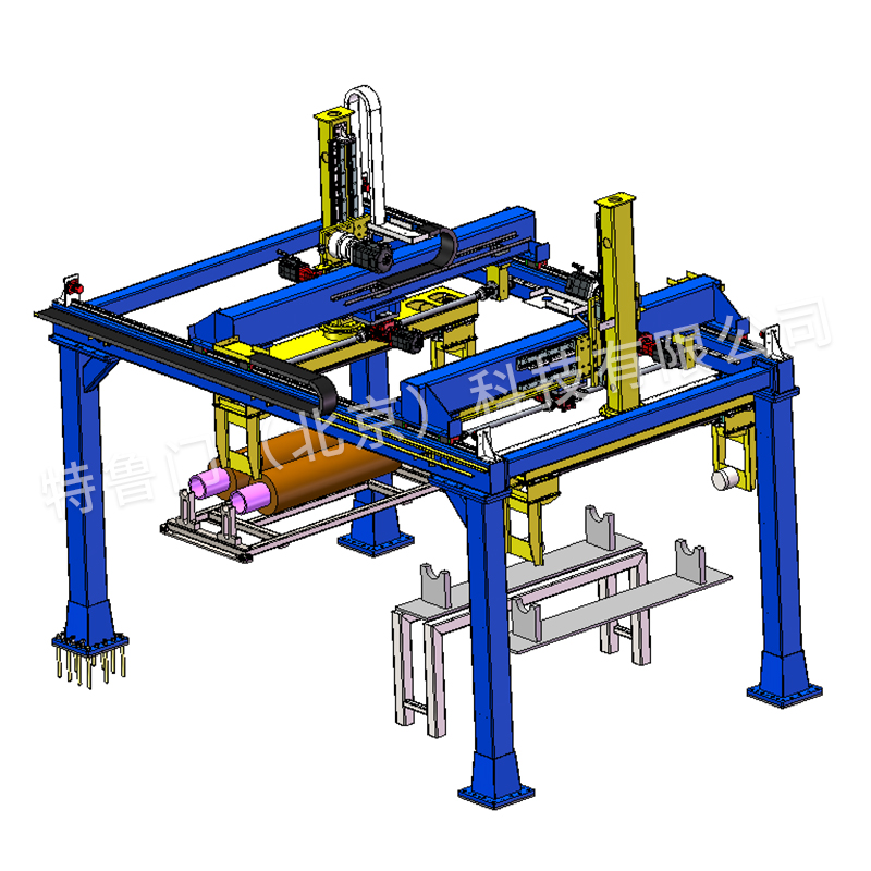 卷料下线搬运桁架机械手 卷料下线搬运桁架机械手  载荷800kg 可定制