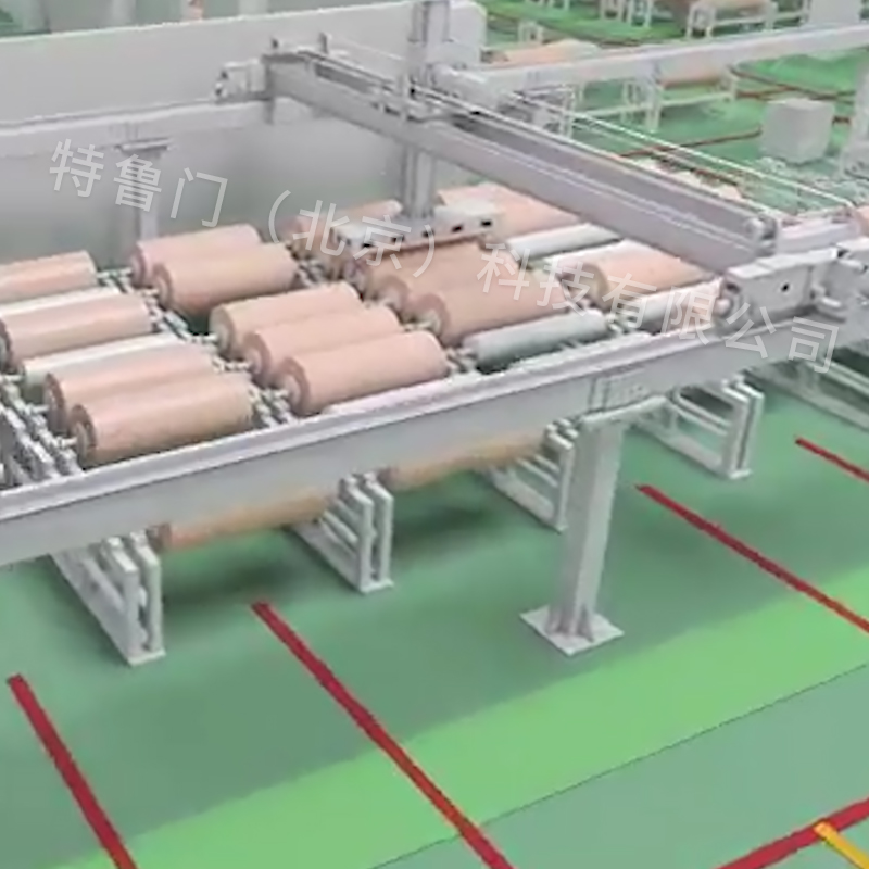 大行程铜箔卷搬运机械手 大行程铜箔卷搬运机械手 载荷3000kg 可定制