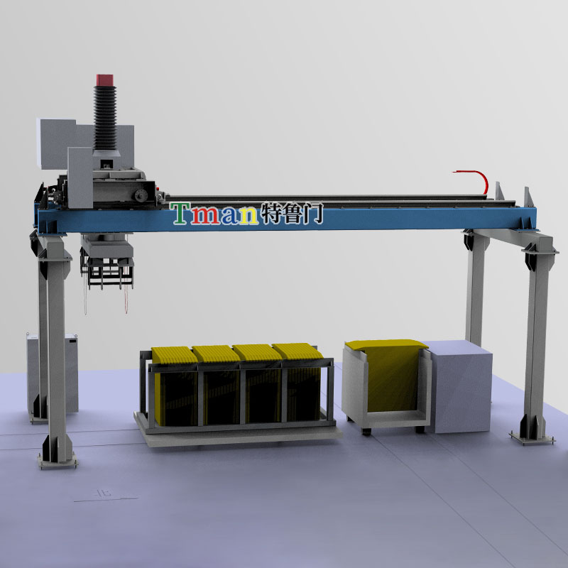 阳极板转运装车桁架机械手 阳极板转运装车桁架机械手 载荷5500kg 可定制