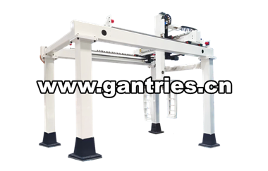 激光切割机下料机械手安装调试中