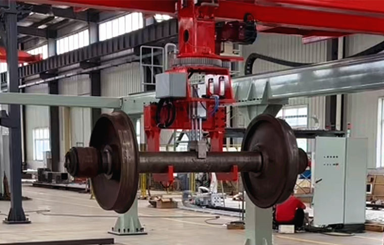 火车轮对搬运桁架机械手