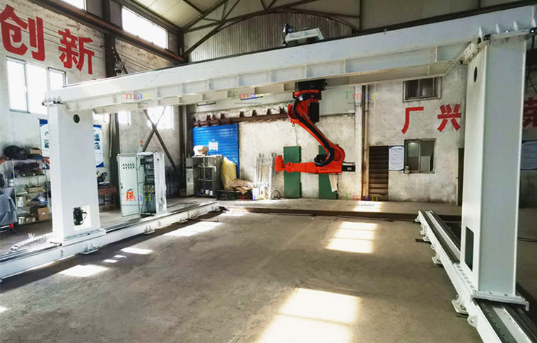 龙门地轨式 机器人第七轴