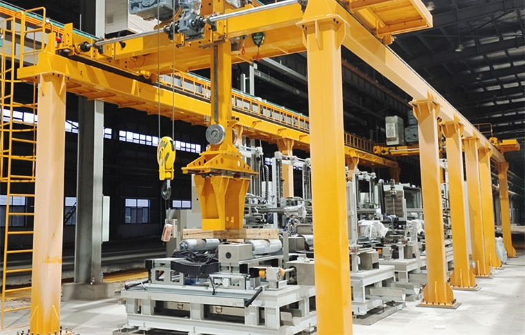 大行程重载钢坯搬运桁架机械手